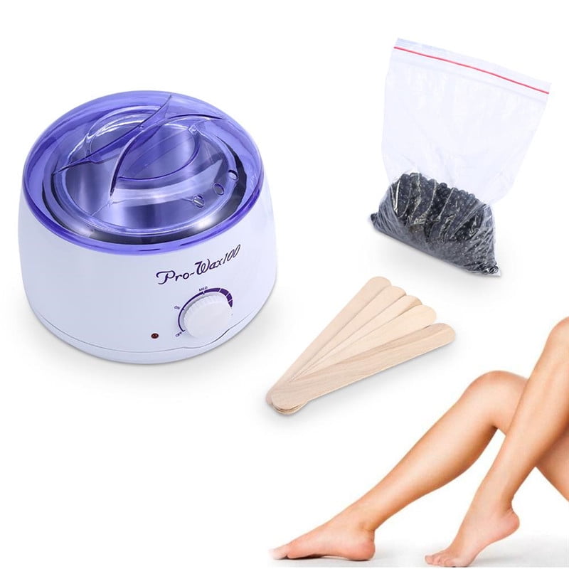 Yosoo Wax Kit Heater Pot Salon Waxing Hair Removal w/ 100g Brazilian