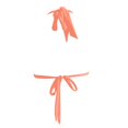 thumbnail image 4 of Ticikt Women's Push Up V Neck Bikini Tops Criss Cross Back Padded Bathing Suit Top Only, 4 of 5