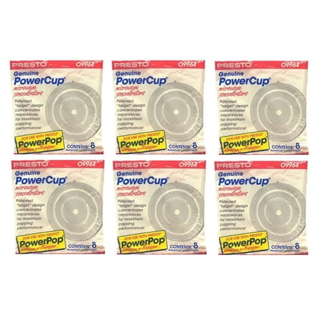 Presto Power Cup 09964 Microwave Popcorn Concentrator, 48 Pack