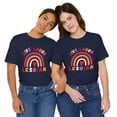 thumbnail image 6 of Live Laugh Lesbian pride Boho Rainbow LGBTQ Pride Month Unisex T-shirt, 6 of 7