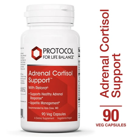 Protocol For Life Balance - Adrenal Cortisol Support with Relora® - Supports Healthy Adrenal Response, Appetite Management, Supports Relaxation, & Reduces Stress - 90 Veg (Best Way To Reduce Appetite)