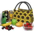 thumbnail image 3 of Honeii Sunflowers 3 Print Cooler Bag Insulated, Large Leakproof Soft Sided Portable Cooler Bag,Lunch Box Lunch Bag, 3 of 6