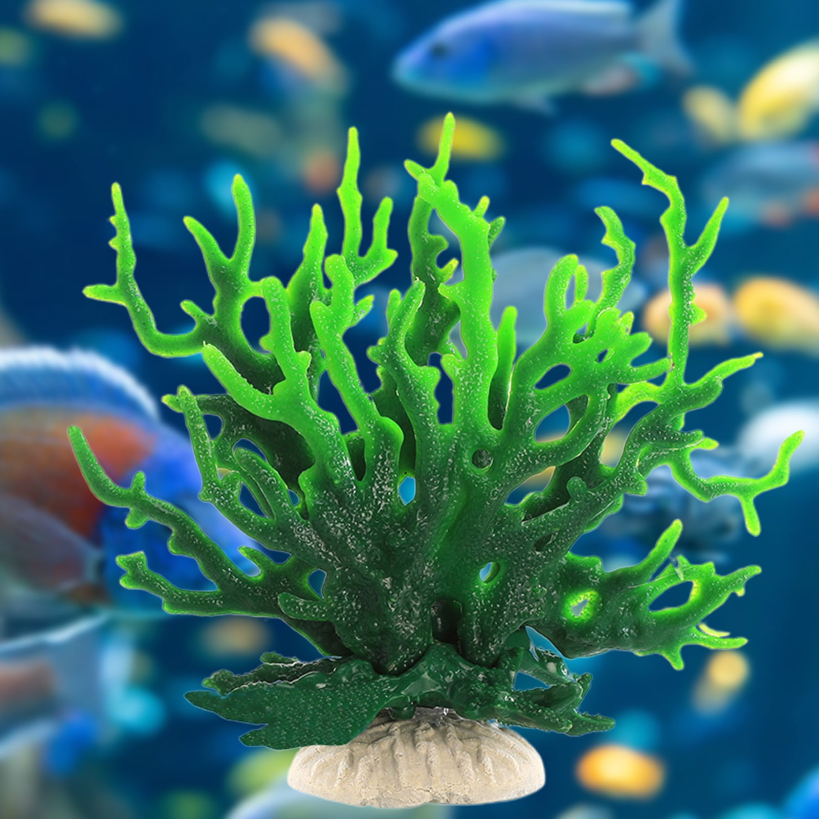 Künstliche Koralle Für Aquarium – Pink/blau, 16x14 Cm, Plastik-Dekoration Für Süß- & Salzwasser