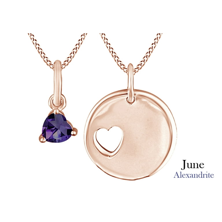 Alexandrite heart shop necklace
