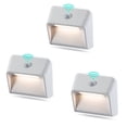 thumbnail image 1 of FSLiving Intelligent Sensor Wall Lamp Battery Powered with USB Input Support Auto On Off Steplessly Dimmable Motion Sensor LED Mass Response Spotlight for Kitchen Under Cabinet No Drilling - Set of 3, 1 of 7