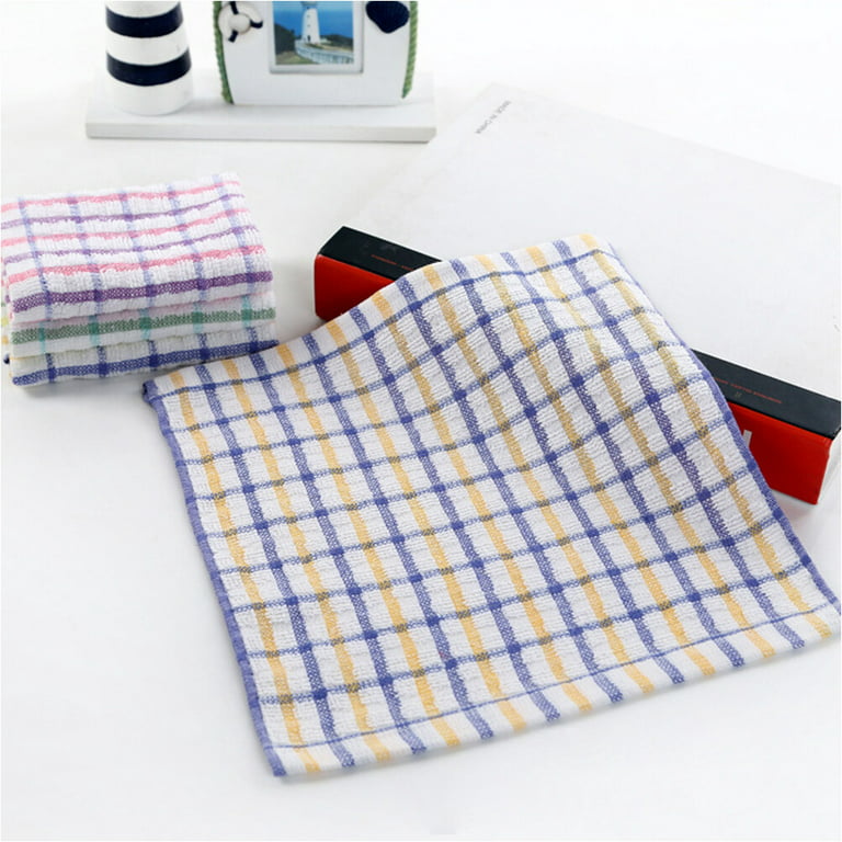 Linteum Textile Kitchen Towel Rag with Blue Stripe - 100% Cotton Kitch –  Linteum Textile Supply