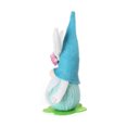 thumbnail image 2 of Ounissouiy Decoración de muñeca sin rostro de conejito con luz LED Flor luminosa Oreja Conejo Juguetes de peluche Primavera Halloween Escaparate Favores Kits de decoración para fiestas Azul Ounissouiy HA070625-01, 2 of 6