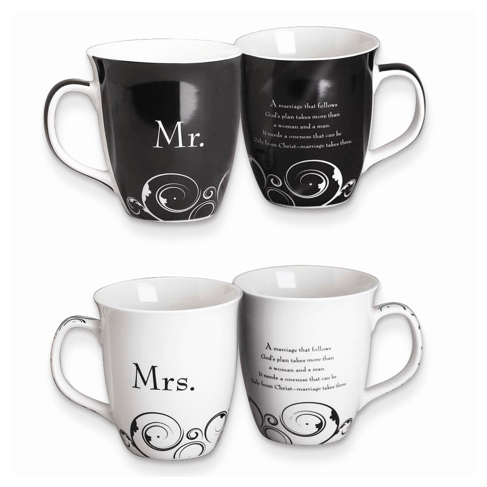 Mr. and Mrs. Christian Coffee Mug Set