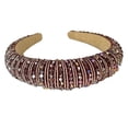 thumbnail image 4 of Diadema con cuentas de cristal Qarigey Tocado cierre ancho Flexible, 4 of 6