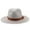 Grey, variant on Straw Panama Hat for Women Wide Brim Roll Up Hat Fedora Beach Sun Hat