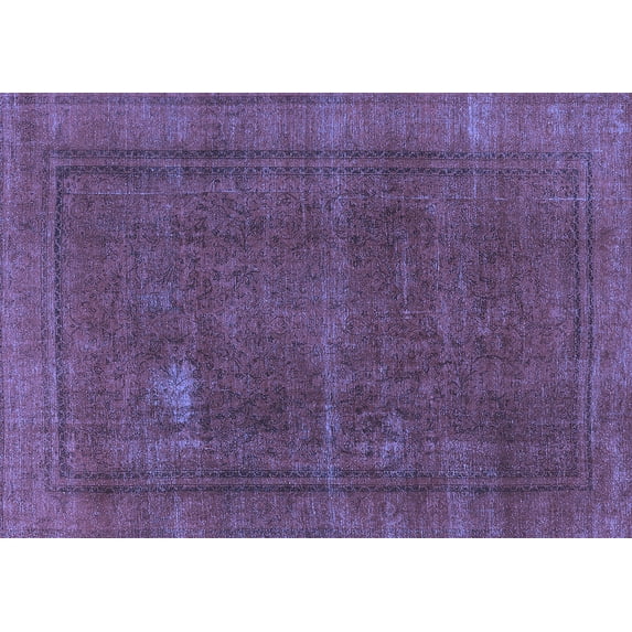 Ahgly Company Indoor Rectangle Oriental Blue Industrial Area Rugs, 3' x 5'