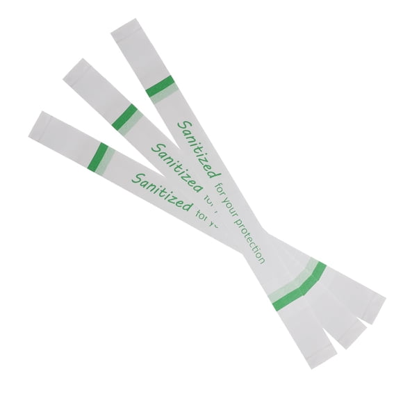 Cinta para asiento de inodoro, papel estampado Germiwipe, 16,5 x 3,5 cm, 500 unidades