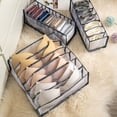 thumbnail image 1 of New Folding Closet Organizer Panties Socks Storage Boxes Wardrobe Clothes Underwear Organizer Drawers Clothes Separator BoxesPink 11grid He Qiyong unisex, 1 of 1