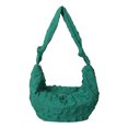 thumbnail image 1 of Bolso de bola de masa para mujer, bolso Hobo con cremallera, bolso cruzado de moda, bolso de compras versátil, 1 of 9