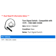 thumbnail image 2 of Turn Signal Switch - Compatible with 1979 - 1983 GMC C3500 1980 1981 1982, 2 of 2
