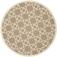 thumbnail image 1 of Safavieh Courtyard Brown Indoor Outdoor Rug - Round 7'10", 1 of 4