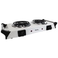 thumbnail image 2 of Parrilla electrica con termostato doble agarradera, blanco Disa Home PARRELASA-2TB, 2 of 2