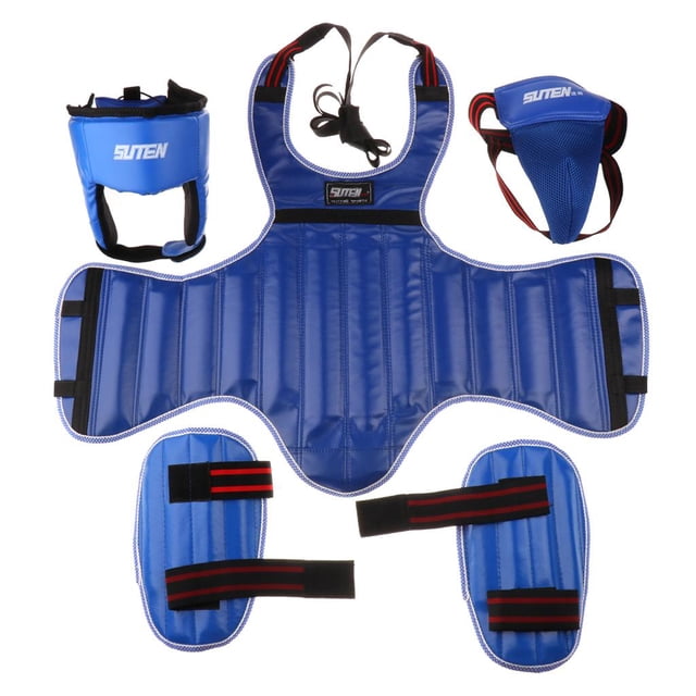 Cascos de boxeo Sharpla Equipo de protección de boxeo Muay Thai Full Azul