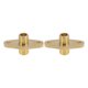 thumbnail image 1 of Conectores de latón para tuberías Unique Bargains 1/4" Macho Doble Rosca Externa con orejetas 1.97" 2 Pcs, 1 of 7