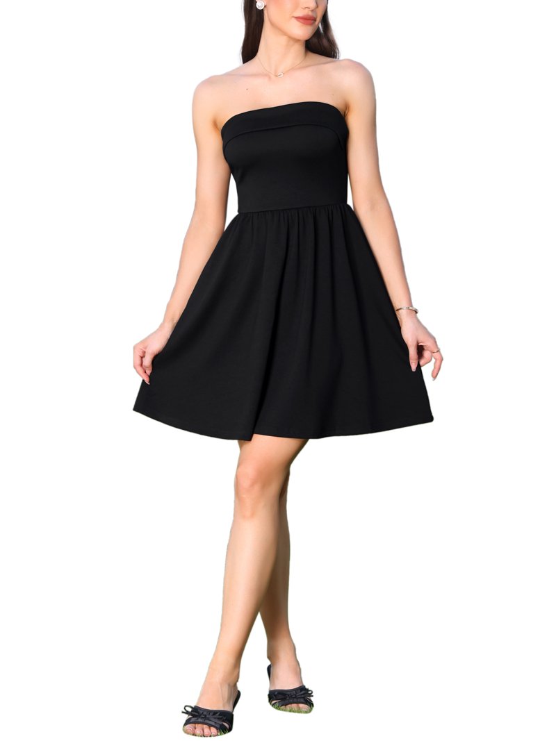 black long sleeved dresses Jusfitsu Womens Sleeve Dress Casual Simple A-Line Midi Length Skirt Slim Fit Skater Dress XS : Clothing, Shoes & Jewelry Linen Square-Neck A-Line Midi Size:11 US - 42 EU BackInStock Fabric is very stretchy