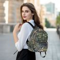thumbnail image 6 of FORMRS Mini Backpack Purse for Women Quilted Travel Daypack Casual Shoulder Bag, Green Forest Scene, 6 of 7