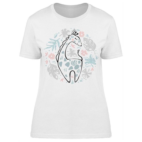Giraffe Baby Fem Sketch T-Shirt Women -Image by Shutterstock, Female Small