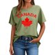 thumbnail image 3 of Tops de Cuello Redondo para las Mujeres Nuevo Suéter de Manga Corta, Camiseta de Poliéster Impresa Casual, 3 of 4