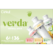 Cirkul Verda Flavor Cartridge Variety Pack, 6-Pack (2 Orange Pineapple, 2 Fruit Medley, 2 Cucumber Lime)