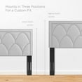 thumbnail image 5 of Headboard, Nailhead, Twin Size, Grey Gray, Velvet, Modern Contemporary, Bedroom Master Guest Suite Room, 5 of 10