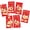 209H, variant on Cartoon Horse Design Red Money Packets (6PCS) Auspicious New Year Blessings for Parties & Festive Gifting