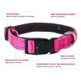thumbnail image 3 of Jumpress Reflective Dog Collar and Leash set,Durable Padded Large Dog Collar & 5ft Leash, Hot Pink,L, 3 of 7