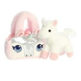 thumbnail image 6 of Aurora - Small White Fancy Pals - 8" Glitter Unicorn - Fashionable Stuffed Animal, 6 of 6