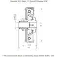 thumbnail image 4 of Jeremywell Centrifugal Go Kart Clutch 5/8" Bore 10 Tooth 10T For 40,41,420 Chain 6.5HP, 4 of 4