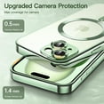 thumbnail image 5 of JETech Electroplated Case for iPhone 15 6.1-Inch, Camera Lens Full Protection, Compatible with MagSafe Wireless Charging, Shockproof Soft TPU Phone Cover (Green), 5 of 7