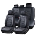 thumbnail image 3 of 2011 for Hyundai Sonata GLS Seat Cover, Black Car Seat Covers, Waterproof PU Leather Full Set of 5 Seats Non-slip Beautify Interior, Airbag-Compatible, 3 of 10