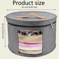 thumbnail image 2 of Caja de Almacenamiento para Sombreros, 2 Piezas Organizador de Gorras, Porta Gorras, Porta Sombrero Diseño plegable con Ventana Transparente, 2 of 4