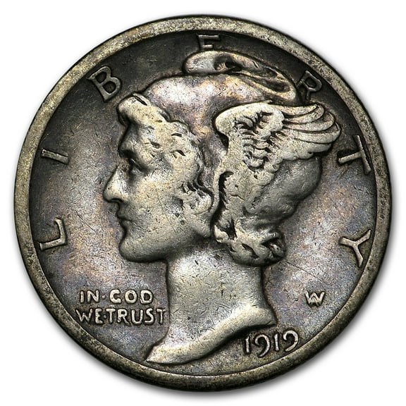 1919-S Mercury Dime VF