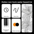 thumbnail image 4 of ARTISTRO 5 Black Paint Pen for Rock, Glass, Ceramic, Wood, Tire, Fabric, Metal, Canvas, Marking, Painting - Set of 5 Acrylic Paint Markers Water-based, 4 of 7