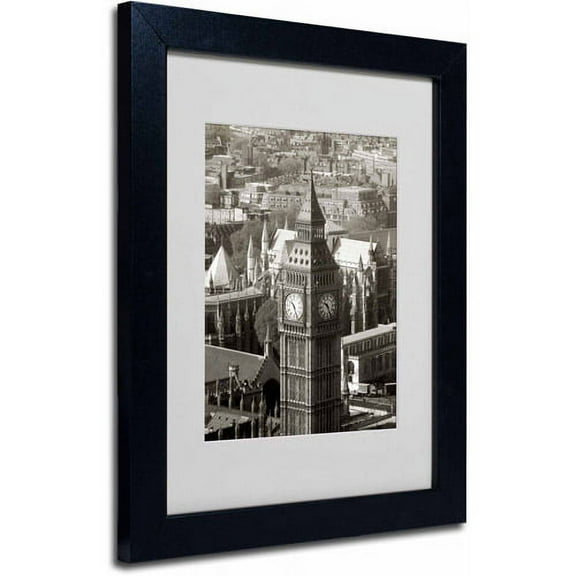Trademark Fine Art "Big Ben View II" Framed Canvas Art by Chris Bliss