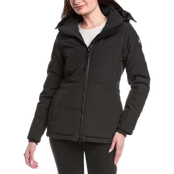 Canada Goose womens  Chelsea Parka Black Label Slim Fit Parka, xs, Black