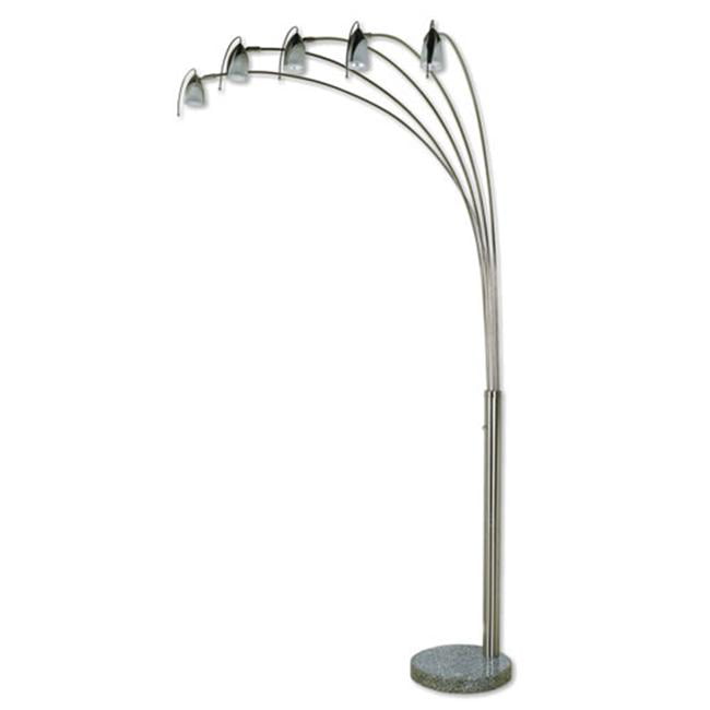5 Adjustable Arms Arch Floor Lamp With, 5 Head Multi Colored Floor Lamp