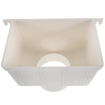 YOSADIER Downspout Adapter Rainwater Gutter Connector Plastic White 1 Set