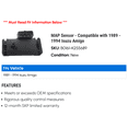 thumbnail image 2 of MAP Sensor - Compatible with 1989 - 1994 Isuzu Amigo 1990 1991 1992 1993, 2 of 2