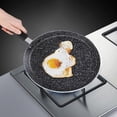 thumbnail image 4 of 1 sartén antiadherente de piedra Maifan, sartén para tortilla, sartén con revestimiento antiadherente, sartén para huevos, utensilios de cocina, accesorios para el hogar (negro, 8 pulgadas), 4 of 5