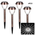 thumbnail image 2 of 4 PCS Solar Powered Energy LEDs Lawn Light Spike Lamp Sensitive Light Control/ IP44 Water Resistance/ Built-in 600mAh High Capacity Rechargeable Cell for Patio Pathway Garden Yard, 2 of 7