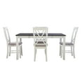 thumbnail image 2 of Pemberly Row Wood Five Piece Dining Set in Vanilla White and Gray, 2 of 19