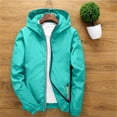 thumbnail image 4 of dazeni Boys Casual Rain Jacket Reflective Zip up Hiking Outwear for Kids Lightweight Soft Shell Hooded Coat with Pockets Summer Clothes Mint Green 7-8Years, 4 of 9