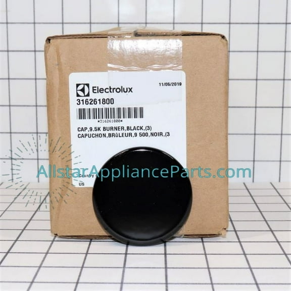 Frigidaire Range/Stove/Oven Surface Burner Cap 316261800
