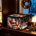 thumbnail image 6 of Christmas Themed Large Capacity Foldable Storage Box With Lid And Handles For Holiday Decorations Clothes Toys, 6 of 6