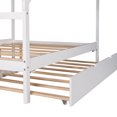 thumbnail image 6 of Full Size Wooden House Bed With Twin Size Trundle, No Box Spring Needed, 6 of 7